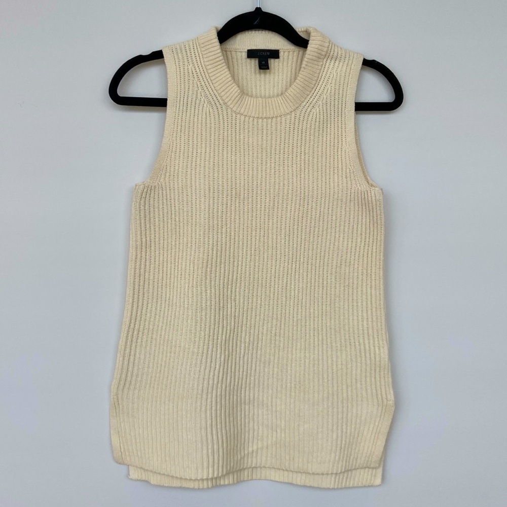 J. Crew Sleeveless Wool Blend Sweater